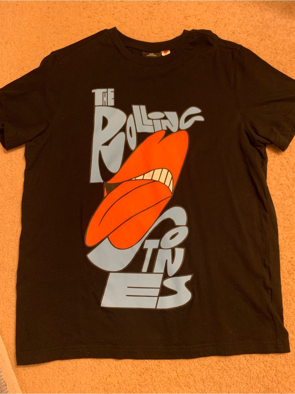 H&M Black Rolling Stones Tshirt